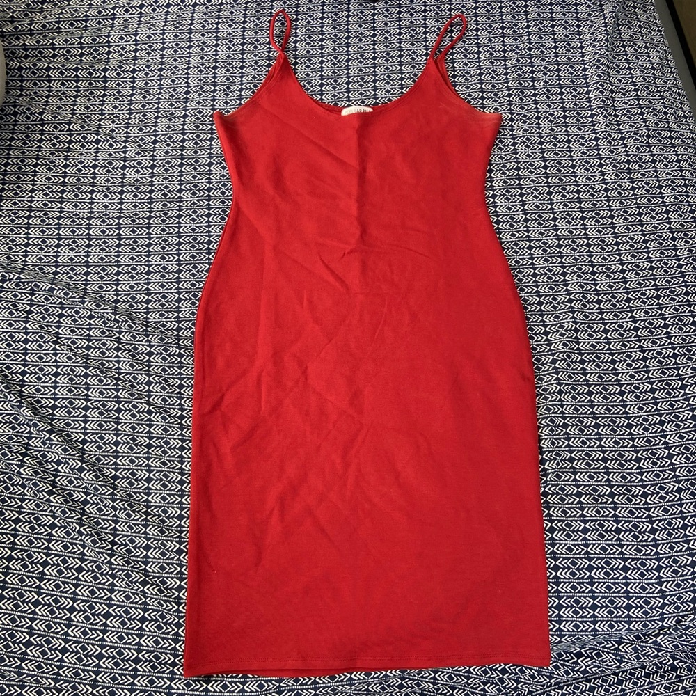 red bodycon